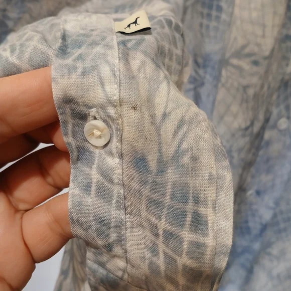 NWT Sacoor Brothers Blue Slim Fit Shirt - Picture 7 of 8